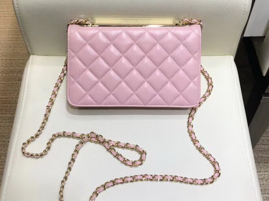 Chanel WOC Pink Quilted Lambskin