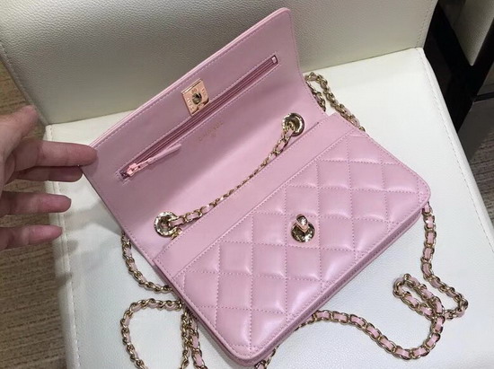 Chanel WOC Pink Quilted Lambskin