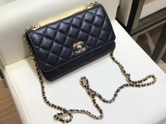 Chanel WOC Quilted Lambskin Black