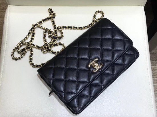 Chanel WOC Quilted Lambskin Black