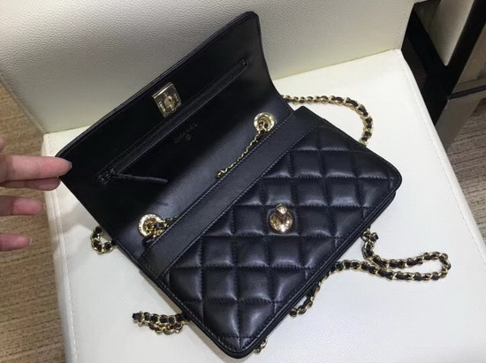 Chanel WOC Quilted Lambskin Black