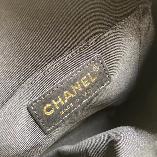 Chanel Waist Bag Black Crumpled Lambskin