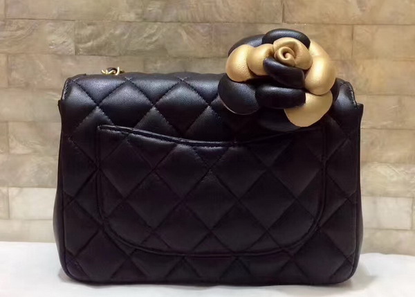 Chanel Waist Bag Lambskin Metallic Calfskin Dark Gold and Black For Sale