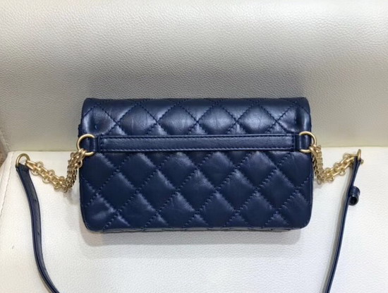 Chanel Waist Bag Navy Blue Aged Calfskin and Gold Tone Metal A57791