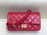 Chanel Waist Bag Red Aged Calfskin and Gold Tone Metal A57791