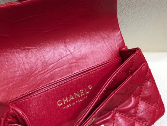 Chanel Waist Bag Red Aged Calfskin and Gold Tone Metal A57791