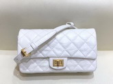 Chanel Waist Bag White Aged Calfskin and Gold Tone Metal A57791