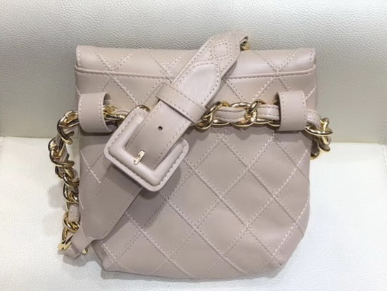 Chanel Waist Bag in Beige Lambskin