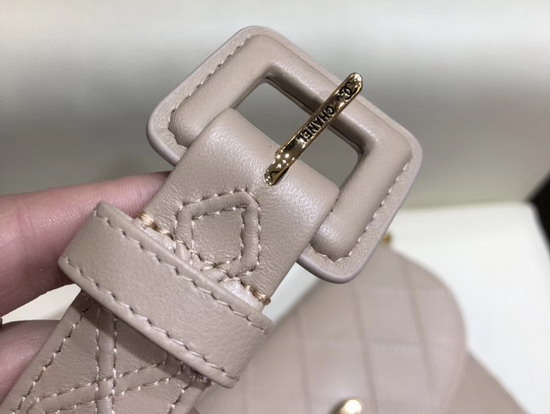 Chanel Waist Bag in Beige Lambskin