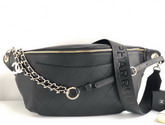 Chanel Waist Bag in Black Calfskin