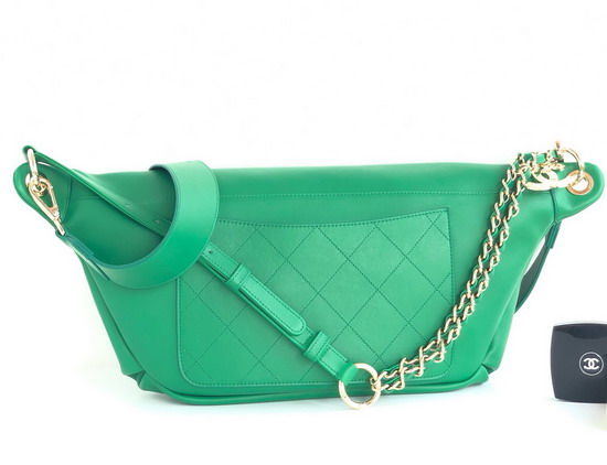 Chanel Waist Bag in Green Calfskin