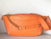 Chanel Waist Bag in Orange Calfskin