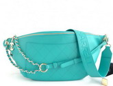 Chanel Waist Bag in Turquoise Calfskin