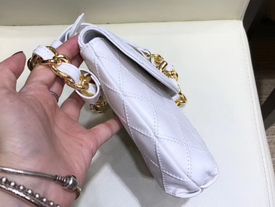 Chanel Waist Bag in White Lambskin