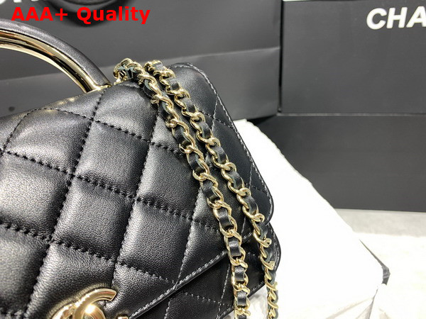 Chanel Wallet On Chain Black Lambskin Gold Tone Metal AP2844 Replica