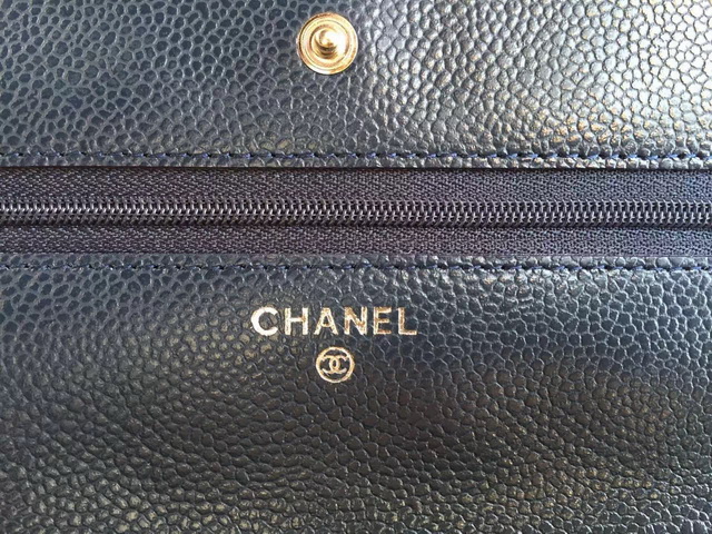 Chanel Wallet On Chain Blue Caviar Silver Hardware for Sale