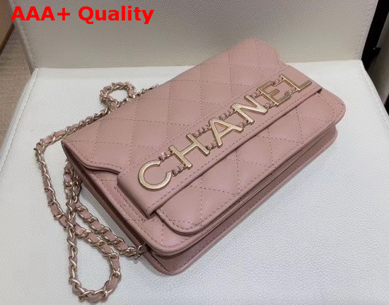 Chanel Wallet On Chain Calfskin and Gold Tone Metal Pink AP1234 Replica