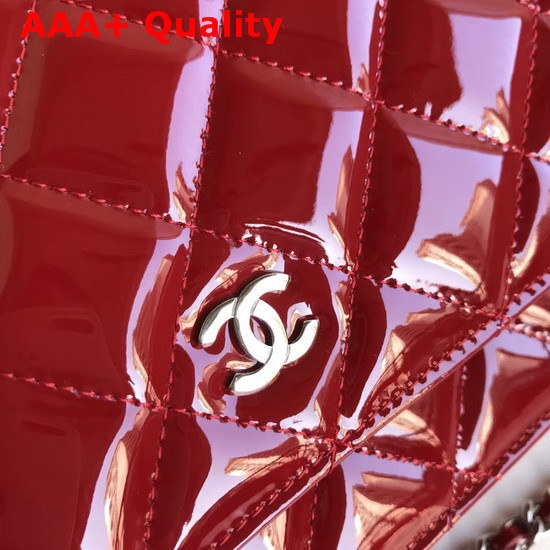 Chanel Wallet On Chain Red Patent Leather Replica