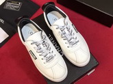 Chanel White Leather Sneakers