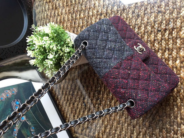 Classic Flap Bag Patchwork Tweed for Sale