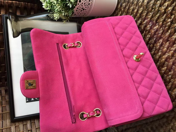 Classic Flap Bag Pink Suede Leather Gold Hardware for Sale