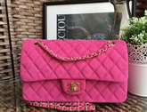 Classic Flap Bag Pink Suede Leather Gold Hardware for Sale