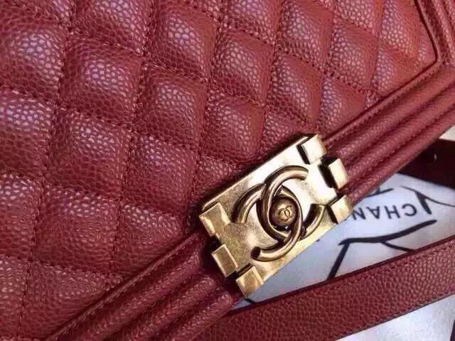 Le Boy Chanel Oxblood Caviar for Sale