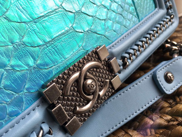 Le Boy with Handle Real Python Turquoise for Sale