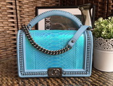 Le Boy with Handle Real Python Turquoise for Sale