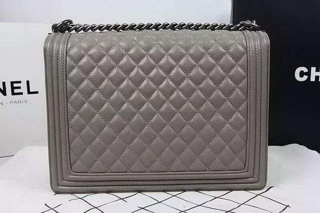 Maxi Le Boy Grey Caviar Silver Hardwares for Sale