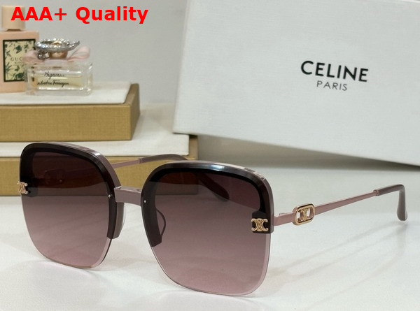 Celine Triomphe Square Sunglasses in Black Replica