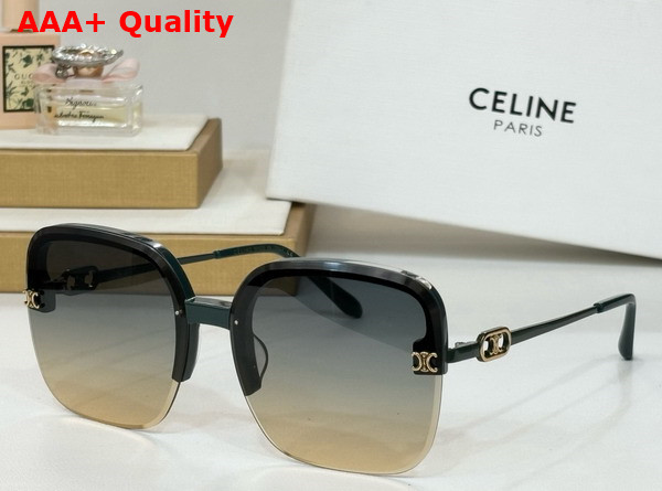 Celine Triomphe Square Sunglasses in Black Replica