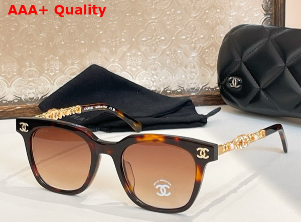 Chanel Butterfly Sunglasses in Leopard 25011 Replica