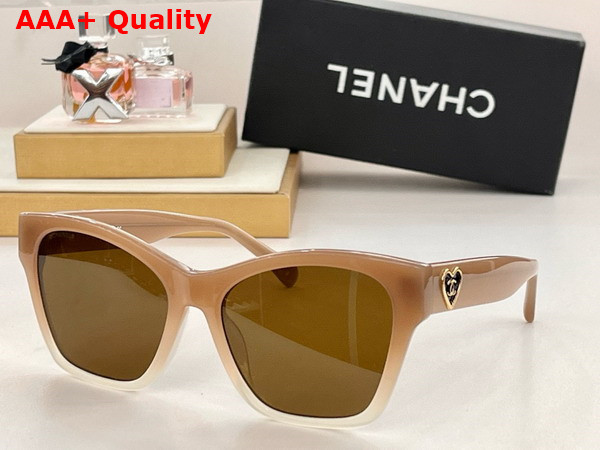 Chanel Butterfly Sunglasses in White 25011 Replica