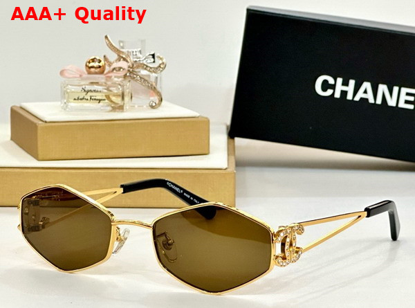 Chanel Oval Sunglasses in Blue 25028 Replica