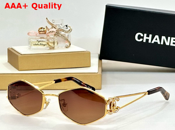 Chanel Oval Sunglasses in Blue 25028 Replica