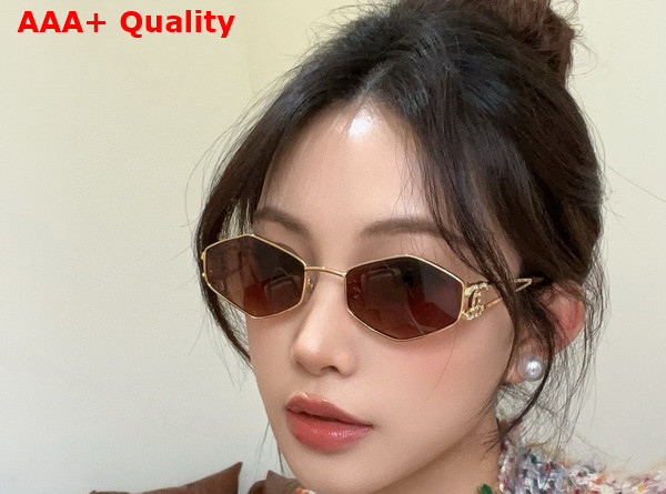 Chanel Oval Sunglasses in Blue 25028 Replica