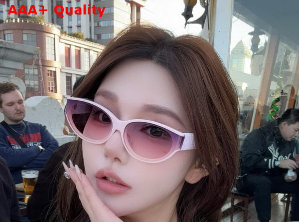 Chanel Oval Sunglasses in White 25024 Replica