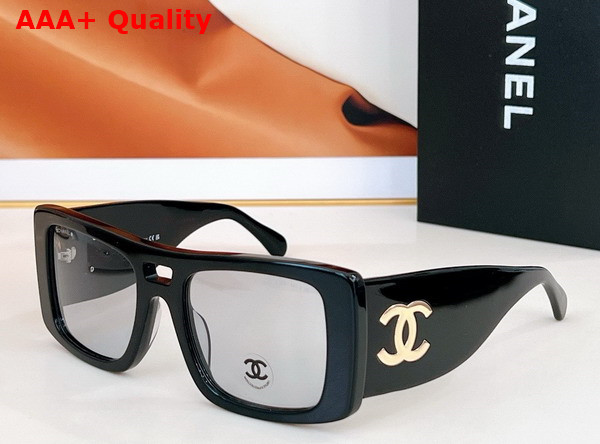 Chanel Shield Sunglasses in Black 25026 Replica