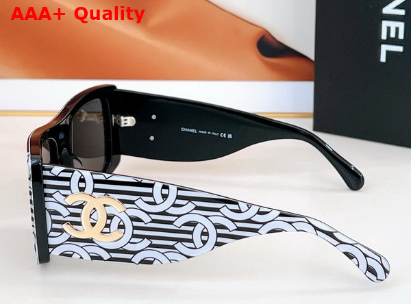 Chanel Shield Sunglasses in Black 25026 Replica