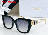 Dior 30Montaigne S13F Black Square Sunglasses Dior Oblique Lens Replica