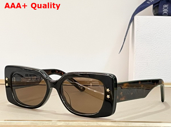 DiorPacific S1U Black Square Sunglasses Replica