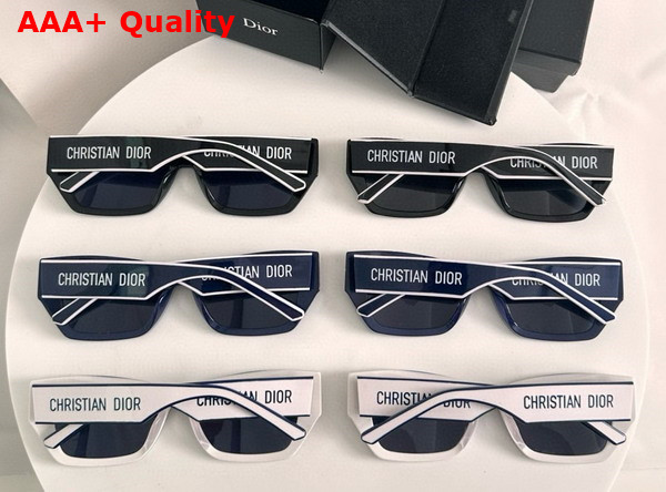 DiorPacific S2U Navy Blue Rectangular Sunglasses Replica