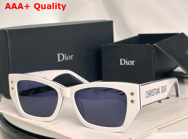 DiorPacific S2U Navy Blue Rectangular Sunglasses Replica