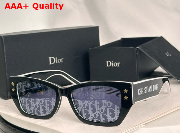 DiorPacific S2U Navy Blue Rectangular Sunglasses Replica