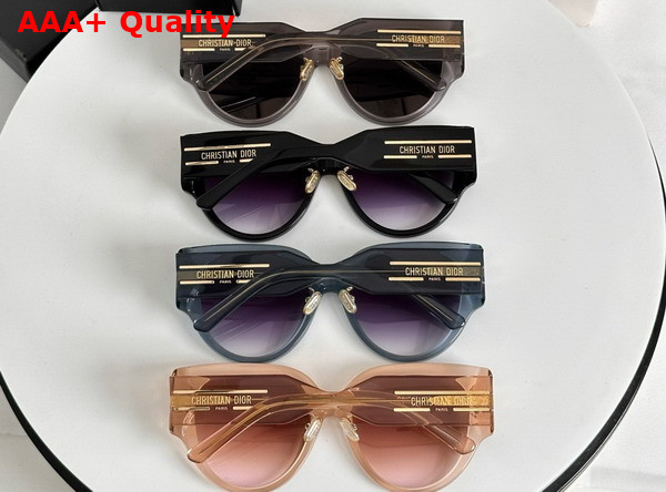 DiorSignature R2F Transparent Blush Pink Rounded Sunglasses Replica