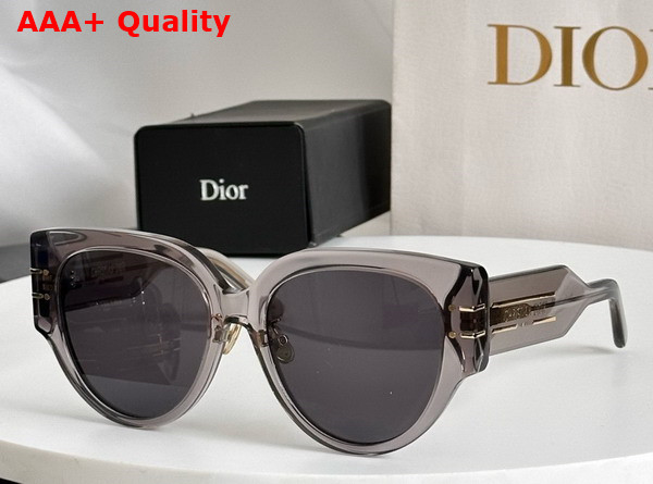 DiorSignature R2F Transparent Blush Pink Rounded Sunglasses Replica