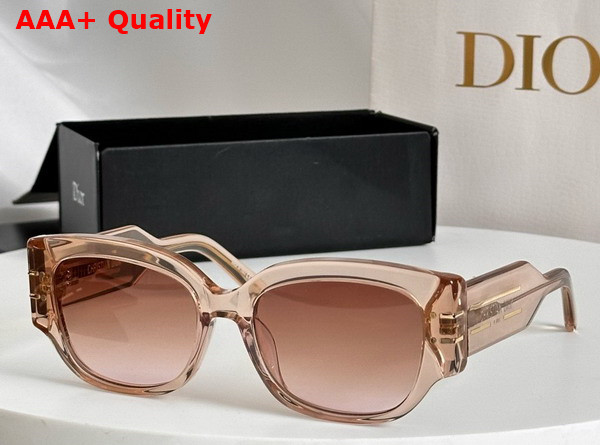 DiorSignature S13F Black Rectangular Sunglasses Replica