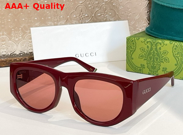 Gucci Rectangular Frame Sunglasses in Black 819799 Replica