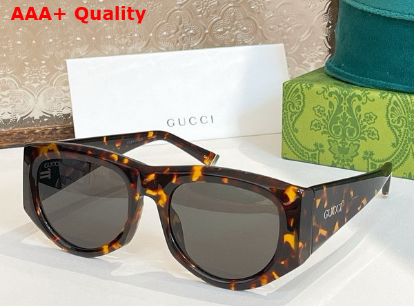 Gucci Rectangular Frame Sunglasses in Black 819799 Replica